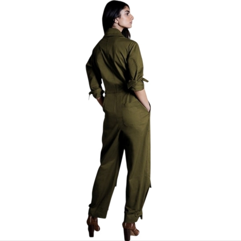Banana Republic Olive Green Utility Jumpsuit